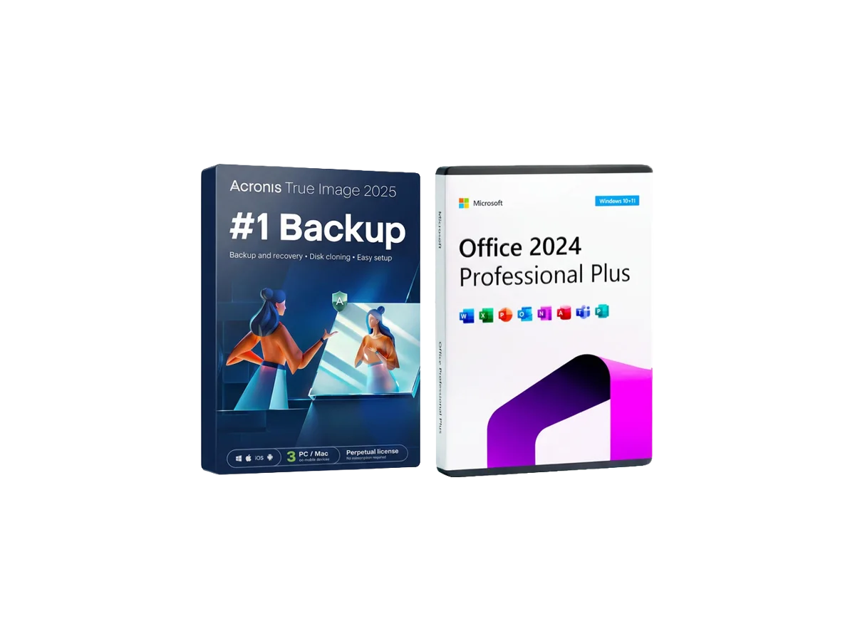 Acronis True Image Advanced + Microsoft Office 2024 Professional Plus