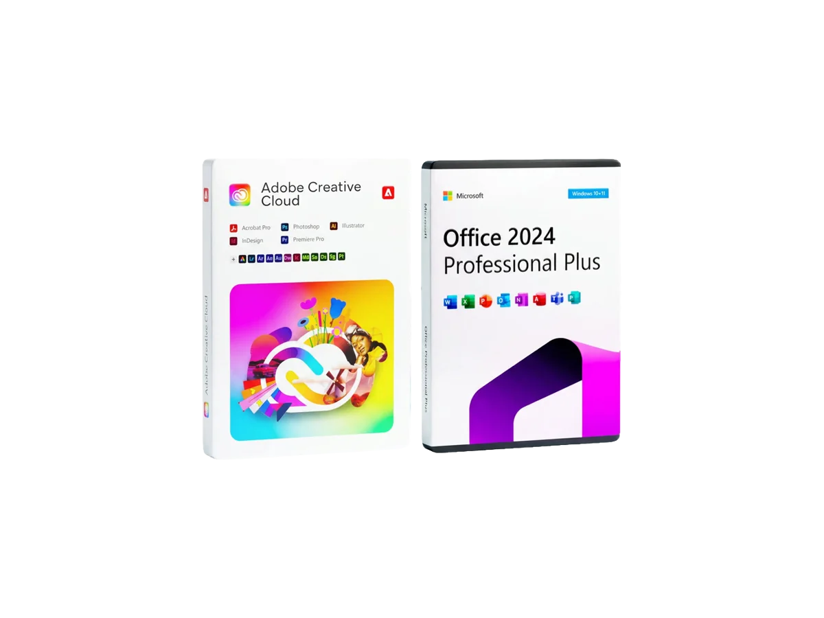 Adobe Creative Cloud + Microsoft Office 2024 Professional Plus