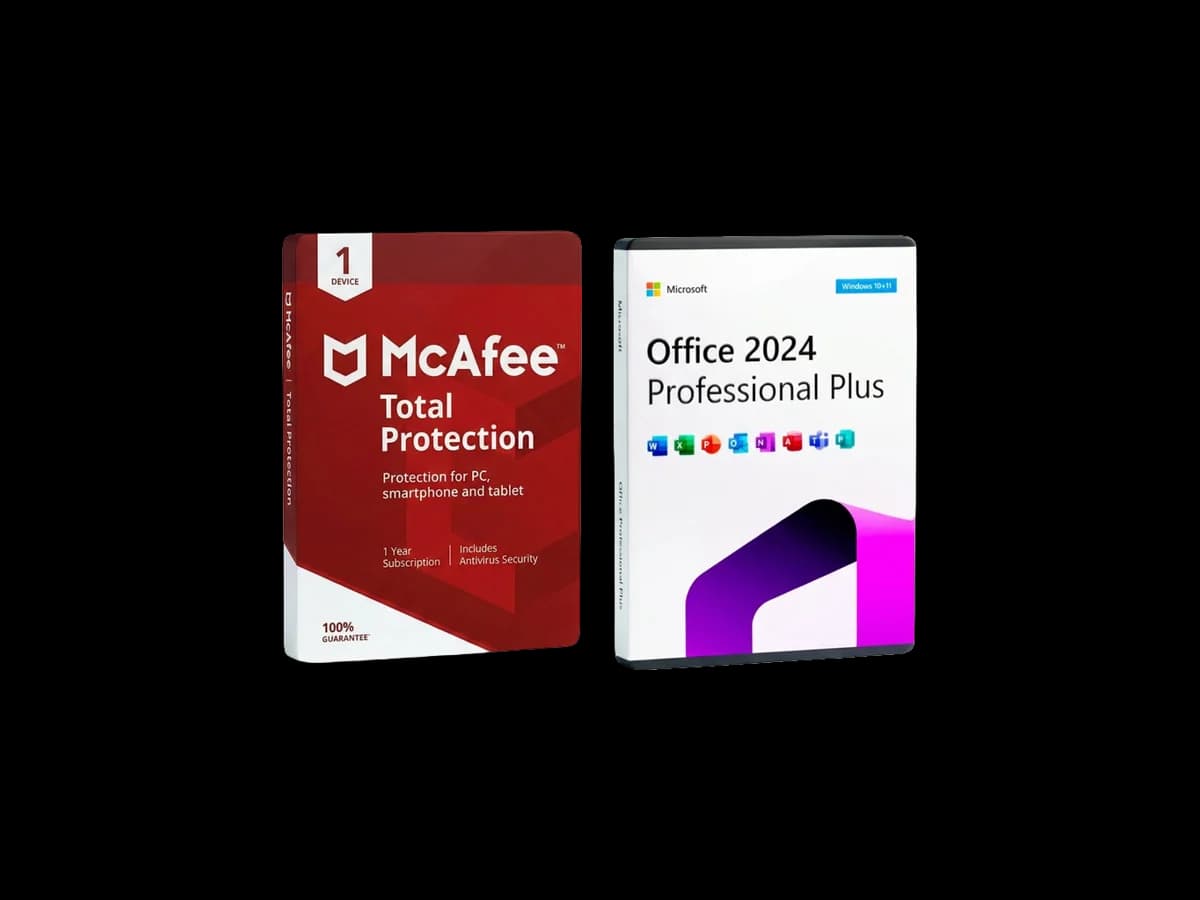 McAfee Total Protection + Microsoft Office 2024 Professional Plus