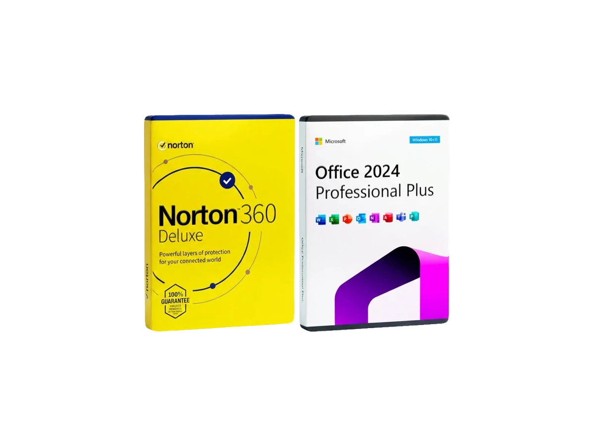 Norton 360 Deluxe + Microsoft Office 2024 Professional Plus